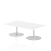 Dynamic Italia 1400 x 800mm Poseur Rectangular Table White Top 475mm High Leg ITL0264 DD